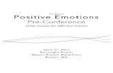 th Annual Positive Emotions...Moreover, (b) greater positive interpersonal emotional behaviors at baseline predicted increases in interpersonal empathic accuracy over 20 years, consistent