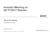 Investor Meeting on Q2 FY2017 ResultsQ2 FY2017 Financial Results ended September 30, 2017 4 Q2 FY2017 Financial Highlights Revenue and profit both achieve strong growth Higher revenue
