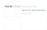 Q4 and FY 2016 Overview - Seeking Alpha · 2017. 2. 14. · 7 Summary of Q4 and FY 2016 financial results Q4 2016 Three months ended ($ in thousands, except per share amounts) December