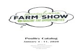 Poultry Catalog...Pennsylvania Farm Show 2020 Back# Exhibitor Name City, State County Place_____ Special Place_____ Department 09- Poultry - P01. Chickens Large - American Class: 1011