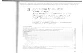 Johnson, K. T. (Eds). Cultural Ergonomics: Theories ......Johnson, K. T. (Eds). Cultural Ergonomics: Theories, Methods, and Applications. Boca Raton, FL: CRC Press. 5 CONTENTS Creating