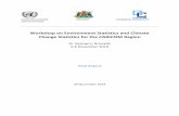 Workshop on Environment Statistics and Climate Change … Region... · Ocean statistics/marine water quality 3.4. Assessment of the state of water statistics in the region 4. Waste