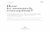 How to research corruption?...Our special thanks go to the co-editors, Laura-Lee Smith and Aiysha Varraich, for their expertise and efforts during the editing process. Anna K. Schwickerath,