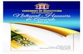 and Presentation of National Honours & AwardsNational Heroes Day Monday 21st October 2019 9:00 a.m. Ceremony of Investiture and Presentation of National Honours and Awards 2019 King’s