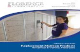 2018 Product Catalog Booklet Replacement Mailbox Products ... Replacement Mailbox Products Horizontal