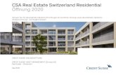 CSA Real Estate Switzerland Residential Öffnung 2020 · • Die Mietpreise dürften moderate Rückgänge aufweisen Auswirkungen Mietwohungsmarkt Stärkerer Anstieg der leeren Mietwohnungen