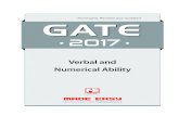 2017 - MADE EASY Publications...Verbal and Numerical Ability Thoroughly Revised and Updated GATE 2017 Publications