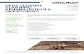 Greencap Factsheet Mine-Rehabilitation · Greencap assists clients in planning, undertaking and monitoring the success of mine closure and rehabilitation projects to meet legislative
