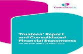 Trustees’ Report and Consolidated Financial Statements...06 Dementia UK Trustees’ Report and Consolidated Financial Statements Key strategic aims for 2014-17: 1. To increase Admiral