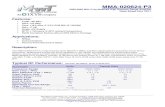MMA-020624-P3mwtinc.com/wp-content/uploads/2017/01/MMA-020624-P3.pdf · 2017. 1. 31. · MMA-020624-P3 2000-6000 MHz Fully Matched High Dynamic Range Amplifier Data Sheet Nov 2011