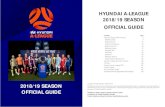 Hyundai A-League 2018-19 Season Official Guidehowe.how/football/HAL_season-guide_201819.pdfHYUNDAI A-LEAGUE 2018/19 SEASON FIXTURES 5 ∙ Andrew HoweHYUNDAI A‐LEAGUE 2018/19 SEASON