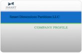 Smart Dimensions Partitions LLC COMPANY PROFILE...demountable partitions enabled ADAM to design and develop not only office partitions, but also a sophisticated system of partitions