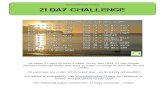 #simplefitnessin21days 21 day challenge... · 2014. 8. 20. · 21 day challenge Its takes 21 days to form a habit. So try this FREE 21 day Simple Fitness Challenge today and start