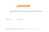 MT3620 E-fuse Content Guidelines · 2020. 8. 4. · MT3620 E-fuse Content Guidelines. MT3620 E-fuse Content Guidelines ... 3.4.1 2.4GHz TX Power Compensation ... 0x58 20 TX0 2.4G