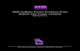 2020 Indiana Forest Products Price Report and Trend Analysis … · 2020. 8. 27. · 2020 Indiana Forest Products Price . Report and Trend Analysis . Spring Survey . Contributors: