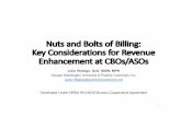 Nuts and Bolts of Billing: Key Considerations for Revenue … · 2020. 4. 8. · Nuts and Bolts of Billing: Key Considerations for Revenue Enhancement at CBOs/ASOs Julia Hidalgo,