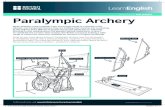 English for THE GAMES Paralympic Archerylearnenglish.britishcouncil.org/sites/podcasts/files/sports-worksheet… · Paralympics in 1984, 1988 and 1992, winning two silver medals and