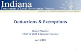 Daniel Shackle Chief of Staff & General Counsel July 2019 - Shackle Presentation - Deductions...Chief of Staff & General Counsel. July 2019. 1. Disclaimer. This presentation and other