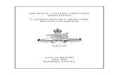 THE ROYAL CANADIAN ARTILLERY ASSOCIATION …rca-arc.org/wp-content/uploads/2018/12/2014-2015-Annual... · 2018. 12. 10. · the royal canadian artillery . association . l’association