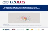LOCAL SYSTEMS PRACTICE (LSP) ACTIVITY...Organizational Network Analysis USAID Local Systems Practice 1 June 2018 Executive Summary This report presents the results of an Organizational