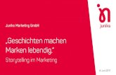 Storytelling im Marketing - WEBneo GmbH · das „Was“, im Vordergrund stehen, geht es beim Storytelling im Content Marketing eher um das „Wie“. · Bevor Sie eine Geschichte