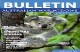 BULLETIN - warwidowsqld.org.au€¦ · Group News 10 Your Rights 18 Friendship Week 20 ... 1 April 2020 Cairns Friday, 3 April 2020 Redcliffe Monday, 13 April 2020 Caloundra ... at
