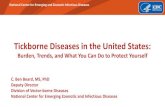 Tickborne Diseases in the United States · 2019. 5. 31. · miyamotoi disease) Borrelia mayonii (Lyme disease) •Year represents when tickborne pathogen was recognized as cause of