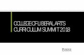 COLLEGE OF LIBERAL ARTS CURRICULUM SUMMIT 2018 · 2019. 8. 14. · Purdue West Lafayette launched Acalog in Spring 2016, followed by Curriculog in Spring 2017, to provide an electronic