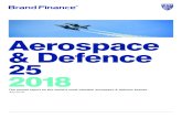 Aerospace & Defence - Brand Finance · 2020. 8. 28. · 8. Brand Finance Aerospace efence July 2018 Brand Finance Aerospace efence 2 July 2018 9. Executive Summary. Great year for