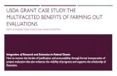 USDA GRANT CASE STUDY: THE MULTIFACETED BENEFITS OF … · 2020. 2. 11. · USDA GRANT CASE STUDY: THE MULTIFACETED BENEFITS OF FARMING OUT EVALUATIONS ... grants are large, multi-million
