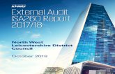 External Audit ISA260 Report 2017/18 · 2019. 3. 11. · External Audit ISA260 Report 2017/18 North West Leicestershire District Council October 2018