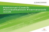 National Coach Accreditation Framework 2016 · 2017. 10. 6. · Coach Accreditation Framework 2016 1 1. GENERAL INFORMATION 1.1 Licensing/Franchise Arrangements State/Territory Member