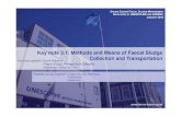 IHE DELFT OPEN COURSEWARE - Key note 3.1: Methods and … · 2016. 2. 12. · Key note 3.1: Methods and Means of Faecal Sludge Collection and Transportation Related course material