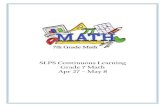 SLPS Continuous Learning Grade 7 Math Apr 27 May 8 · SLPS Continuous Learning ... GAME d 2 3 x IN x d 6 AND x d16 TIE x t 15 THE x 5 CATCHER x 3 COLLARS x ! 2.8 THAT d 2 5 x SHIRTS