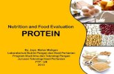 Food and Nutrition Evaluation PROTEINmaharajay.lecture.ub.ac.id/files/2013/10/Protein-Evaluation.pdf · Peringkat kualitas protein ditentukan dengan cara membandingkan profil asam