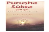 Purusha Sukta · 2017. 3. 11. · Purusha Sükta (Text, Transliteration, Translation & Commentary) S. K. Ramachandra Rao . ISBN 81-7994-046-2 SAKSI Bangalore . Title: Purusha Sukta