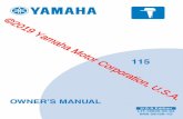 YAMAHA OWNER'S MANUALSTitle: 115 Owner's Manual Author: YMC Ltd. Created Date: 20050426175716Z