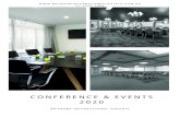 CONFERENCE & EVENTS 2020 - Brisbane...Short partition (165H x 170W) $40ea High partition (240H x 120W) $40ea BASIC AV PACKAGE $135 PER DAY Available in our larger rooms only: Data
