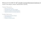 Resource Guide thfor 8 Grade Comprehensive Science 3...8th Grade Comprehensive Science 3 Teacher Guide for 20-50-80 Menu Learning Targets Relevant 8 th grade Comprehensive Science