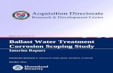 Report No. CG-D-02-15 Ballast Water Treatment Corrosion ...treatment system, Electrochlorination, Deoxygenation, Chlorine Dioxide Disinfection 18. Distribution Statement Distribution