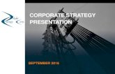CORPORATE STRATEGY PRESENTATION...CORPORATE SNAPSHOT KEY OPERATIONAL FIGURES July 2016 Production boe/d 8,500 (64% gas) Dec. 31, 2015 Reserves (P+P) (mmboe) 45.5 (67% gas) Current