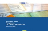 European Union Register of Feed Additives · 2012. 12. 18. · European Union. Register . of Feed Additives. pursuant to Regulation (EC) No 1831/2003. Health and Consumers
