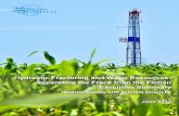 Hydraulic Fracturing and Water Resources · 2018. 4. 9. · connections between water and energy, sustainable water use and management, and the hydrologic impacts of climate change.