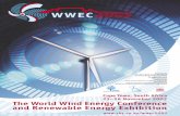 The World Wind Energy Conference 2003 … Brochure.pdfMay I welcome you to join us and participate in the second World Wind Energy Conference and Renewable Energy Exhibition taking