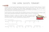 The lion sleeps tonight - Minimusiker · 2019. 6. 25. · The lion sleeps tonight Beim Shuffle wird die unbetonte Note auf der Zählzeit + ausgelassen, sodass eine lange erste und
