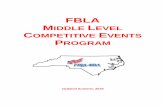 FBLA MIDDLE LEVEL COMPETITIVE EVENTS PROGRAMncfbla.org/wordpress/wp-content/uploads/2019/08/NC_FBLA... · 2019. 8. 7. · FBLA CREED – ML ... Performance attendance for prejudged