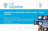 Anesthesia for fetal surgery: what to expect –what’s · 2014. 6. 15. · Marc Van de Velde, MD, PhD Professor of Anaesthesia, Catholic University Leuven (KUL) Chair Department