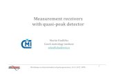 Measurement receivers with quasi-peak detectorrfmw.cmi.cz/documents/meetings/pulse/02_Meas_Receivers...Measurement receivers with quasi-peak detector Martin Hudlička Czech metrology