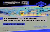 CONNECT. LEARN. ELEVATE YOUR CRAFT....#remodelingdeck18 | 1 CONNECT. LEARN. ELEVATE YOUR CRAFT. Use promo code: EXTBEST  #remodelingdeck18 EXHIBIT HALL: OCTOBER 10 …