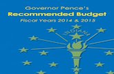 Pence Budget Executive Summary - Indiana · business leaders and executives across the state to attract new investment and business to Indiana. • The budget places a high priority
